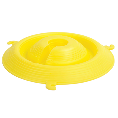 Pojilo za vodu PVC žuto, za flašu od 2l okruglo