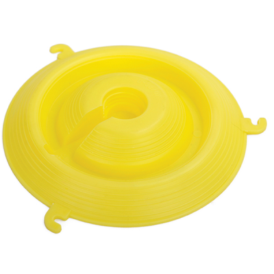 Pojilo za vodu PVC žuto, za flašu od 2l okruglo
